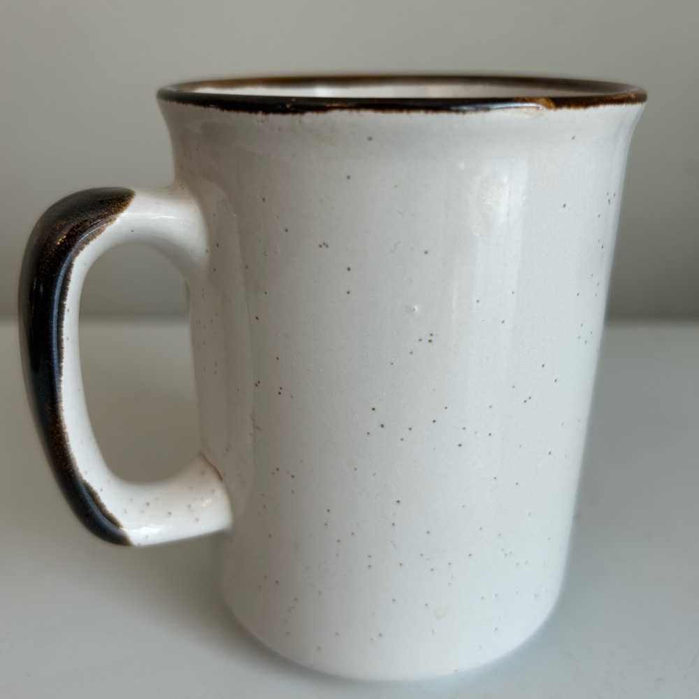 Vintage California Rainbow Pride Coffee Cup 4 Inches 70’s Stoneware Rustic Boho - Picture 4 of 10